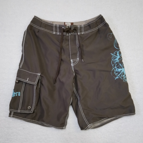 Aeropostale Aero Surf Mens Swim Trunks- Size  Medium - Picture 1 of 7